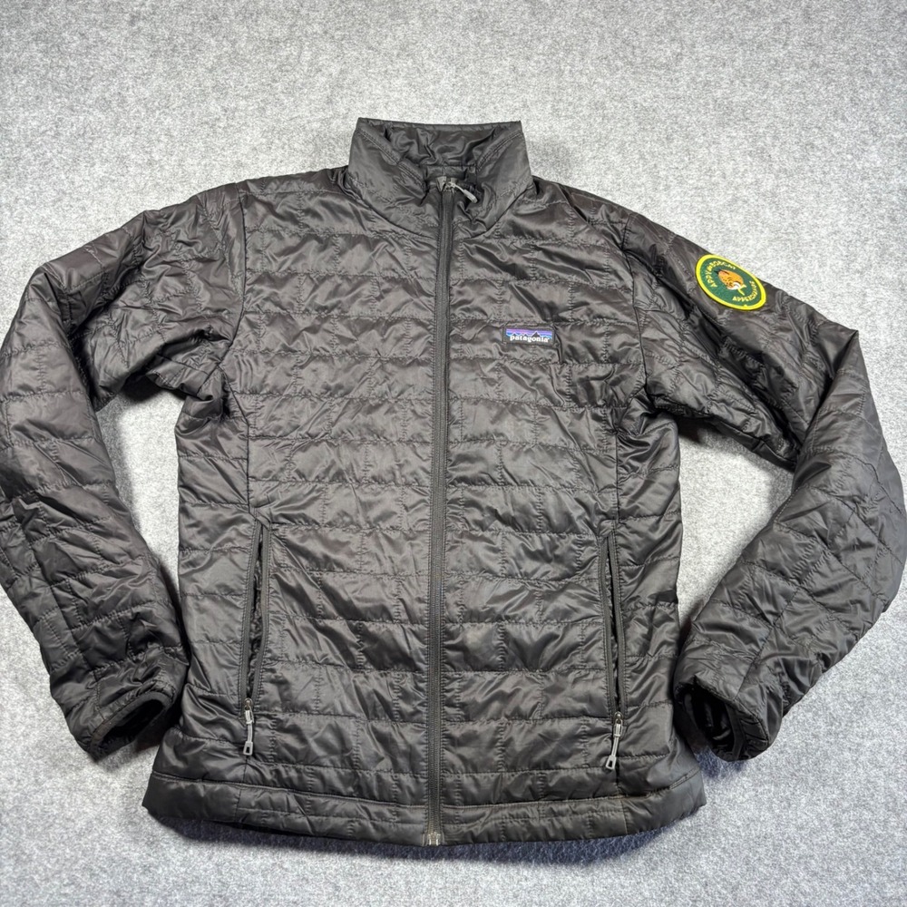 Patagonia Nano Puff Jacket Mens Small Black Primaloft Quilted Insulated‎ 84212